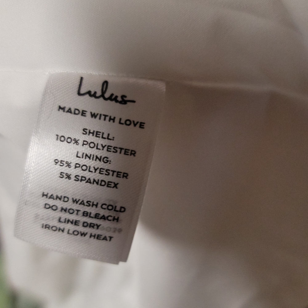 Lulus Touch of Elegance White Floral Burnout Halter Maxi Dress NWT Size XL 12/14 - Picture 7 of 14